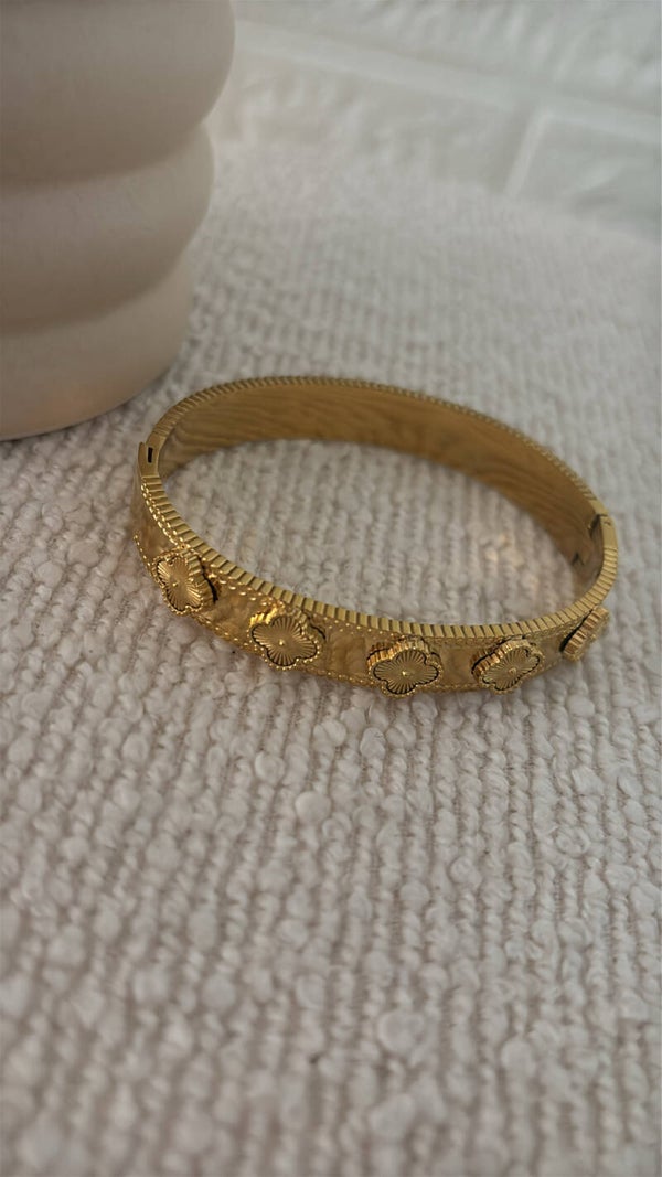 Bracciale quadrifoglio oro