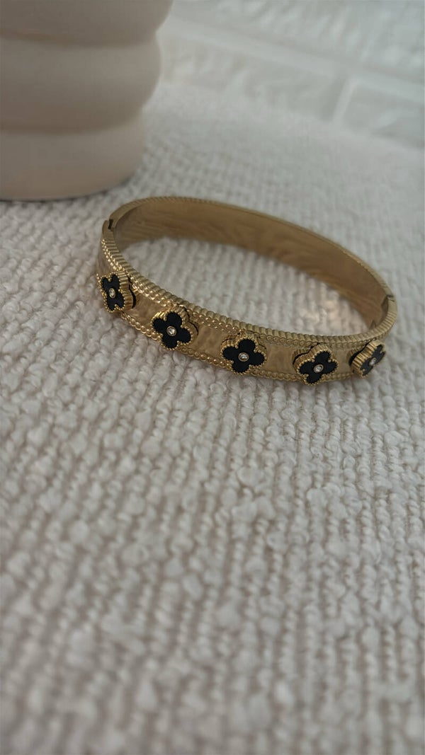 Bracciale quadrifoglio cristalli