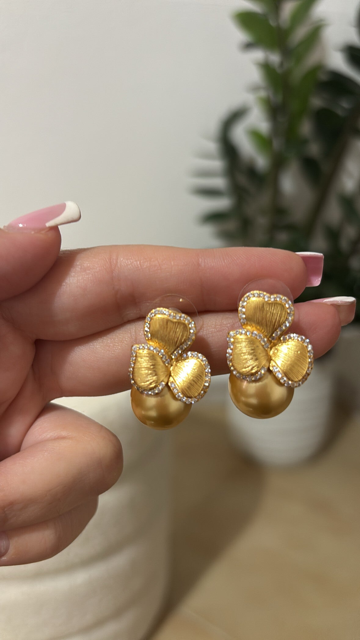 Orecchini vintage fiore chic
