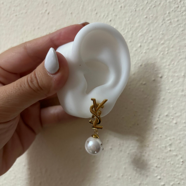 Orecchini perle Ysl