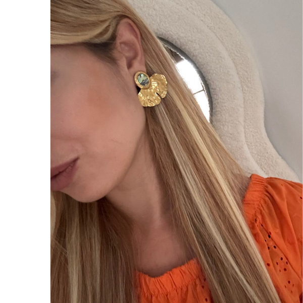 Orecchini stile vintage ventaglio