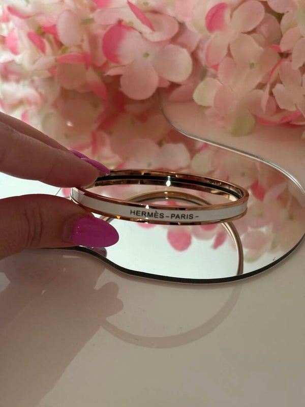 Bracciale rigido Hermy bianco