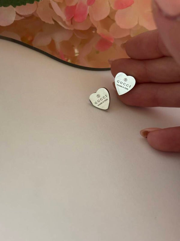 Orecchini cuoricini gg