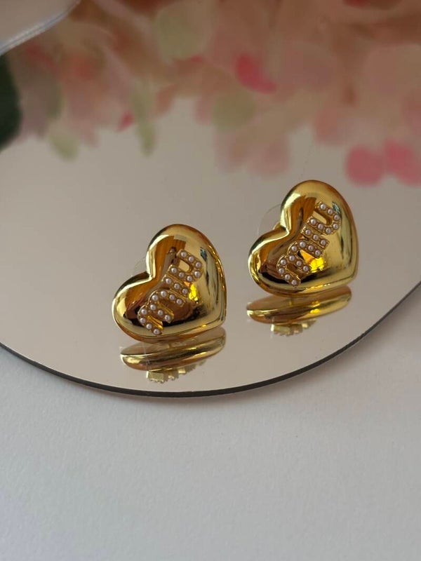 Orecchini cuori bombati miu