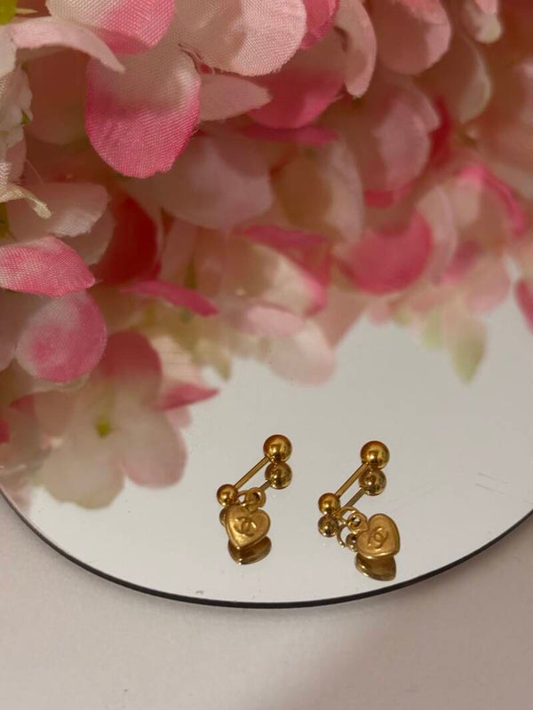 Orecchini mini mini cuore pendente