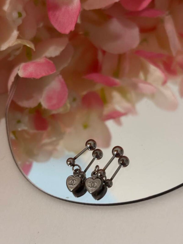 Orecchini mini mini cuore pendente