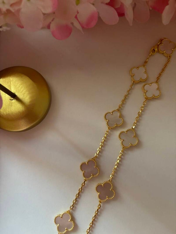 Collana doppi fiori vc