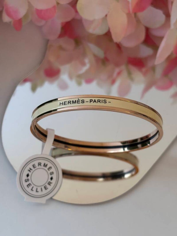 Bracciale rigido Hermy beige