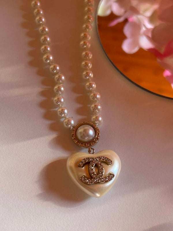 Collana cuore perla cc