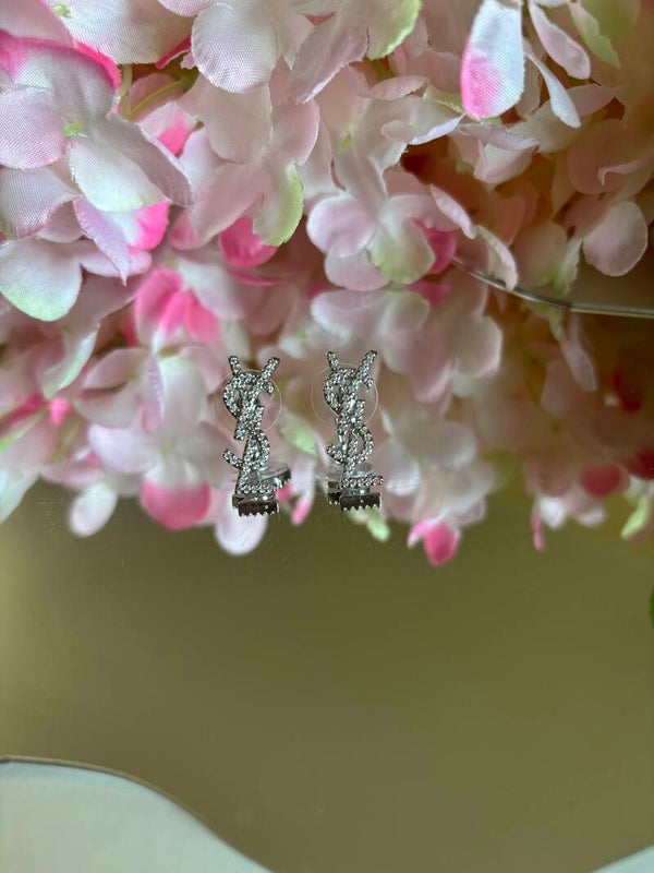 Orecchini brillantini Ysl