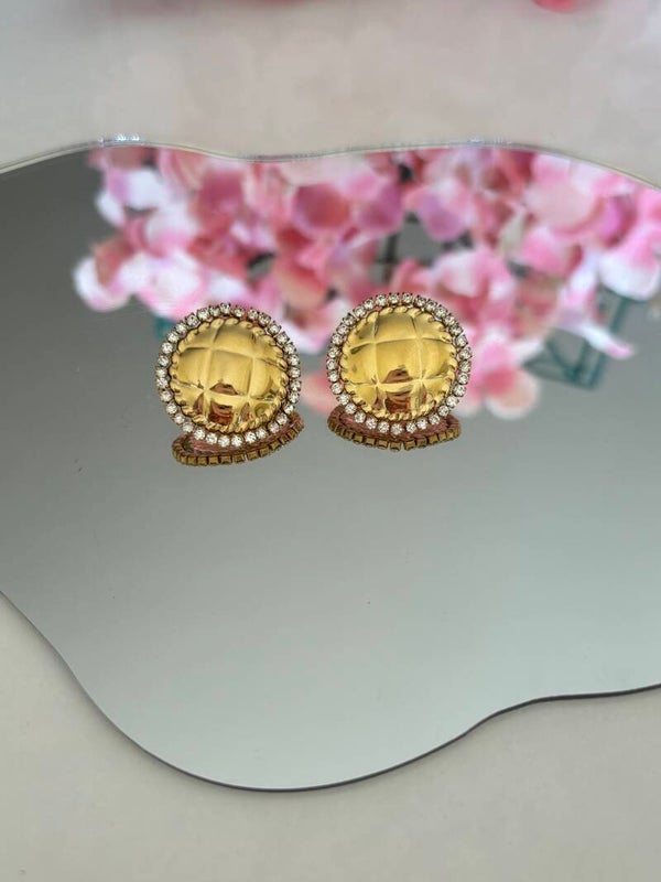 Orecchini bottone sole