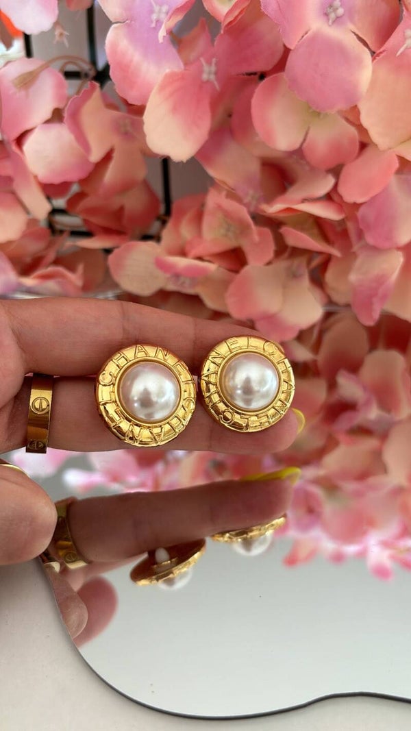 Bottoni a clip perle CC