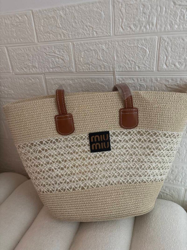 Borsa di paglia Miu