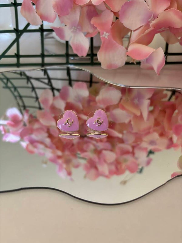 Orecchini cuori color cc