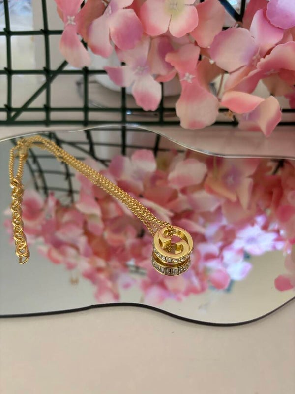 Collana Swarovski laterali gg