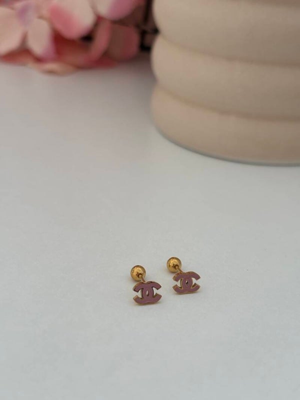 Orecchini mini mini cc pink