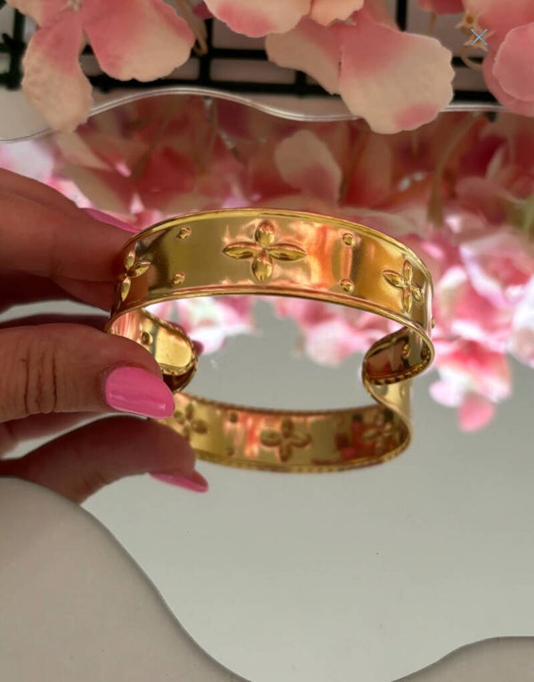 Bracciale regolabile fiore