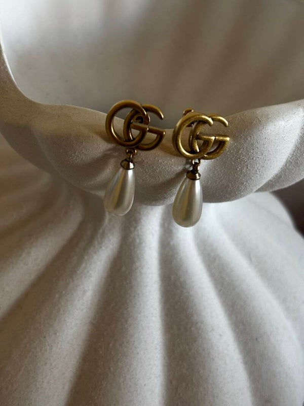 Orecchini stile vintage a goccia gg