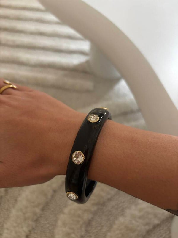 Bracciale diamanti in resina