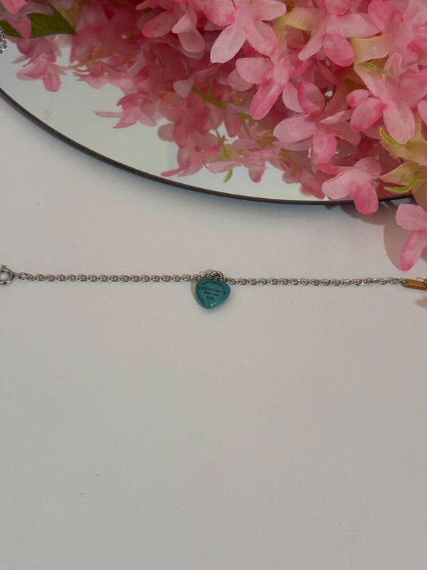 Bracciale cuoricino color Tiffy