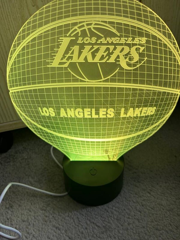 La lakers 3d lamp