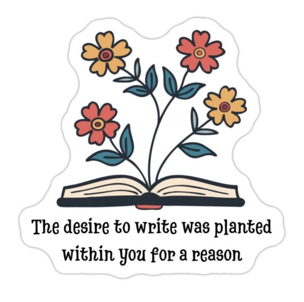 Sticker: The desire to write