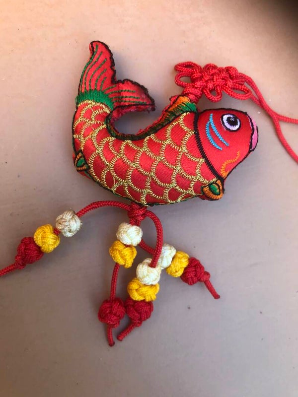 Lucky charm from Nepal red fish