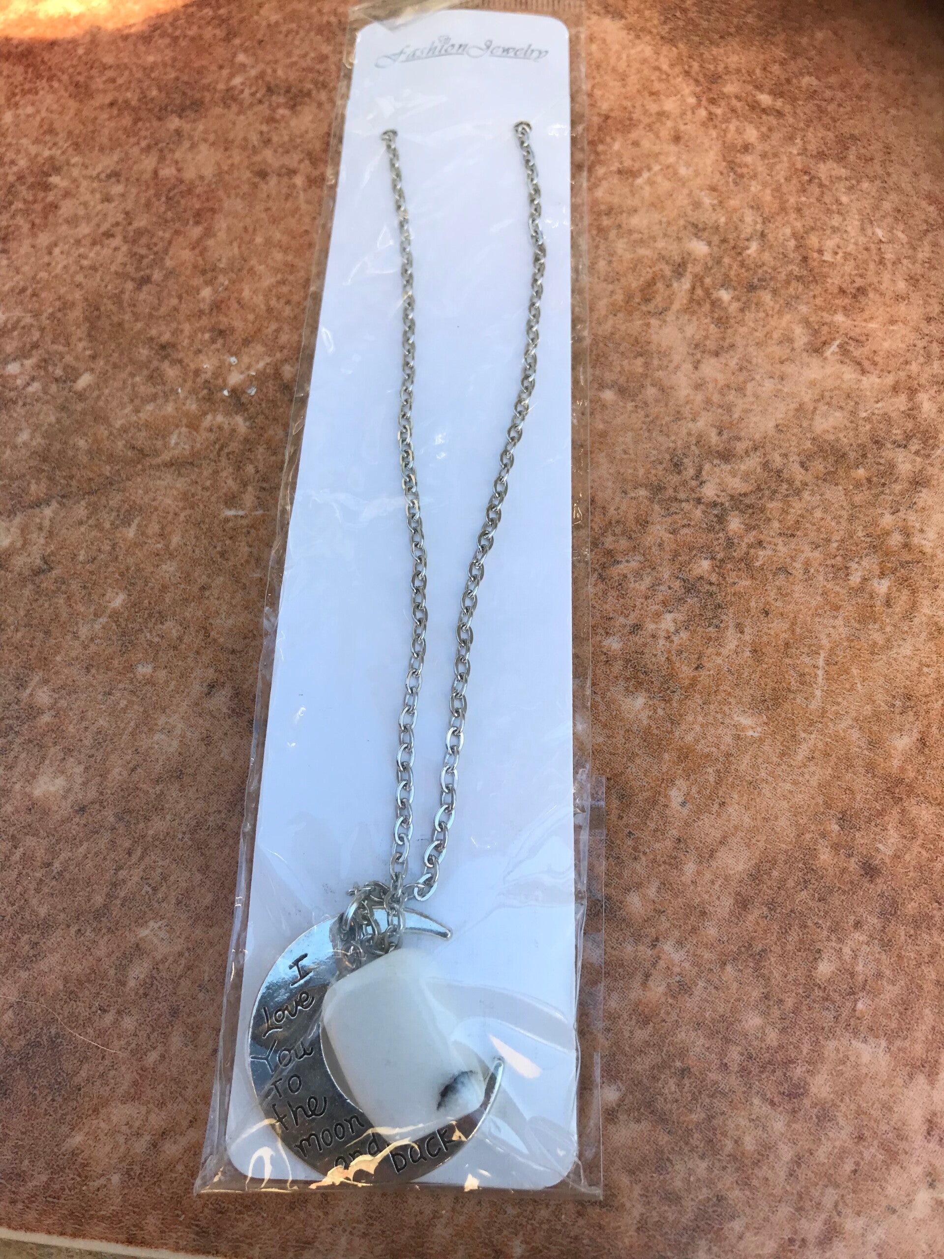 Necklace to The moon And back with stone