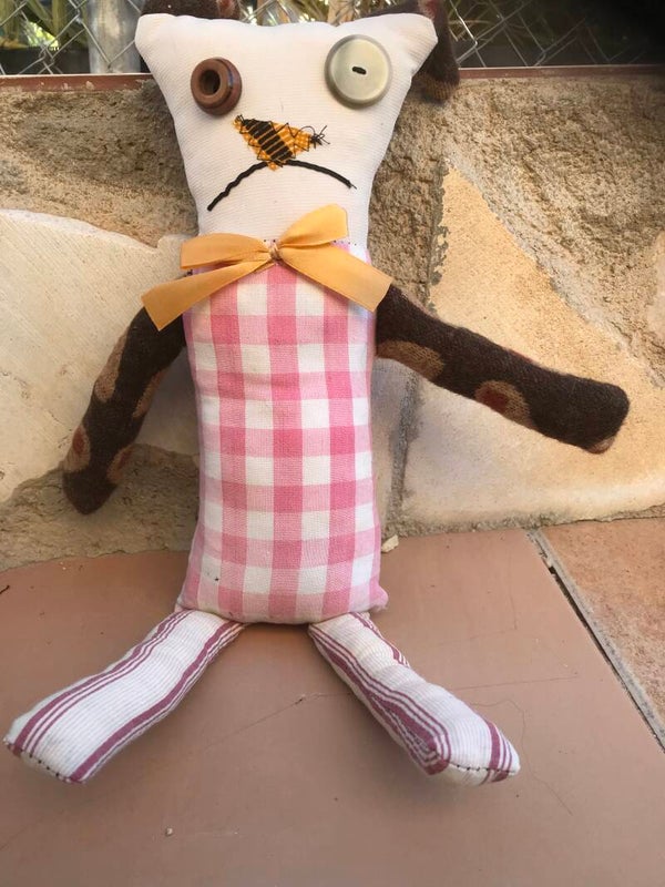 Handmade ugly doll cat