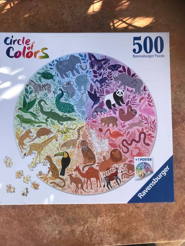 Round Puzzle animals 500 pieces