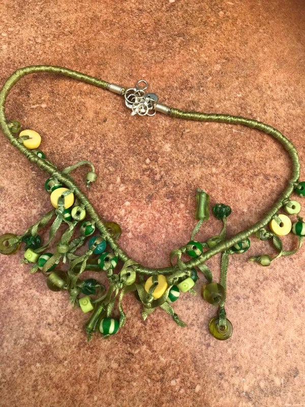 Necklace green ..