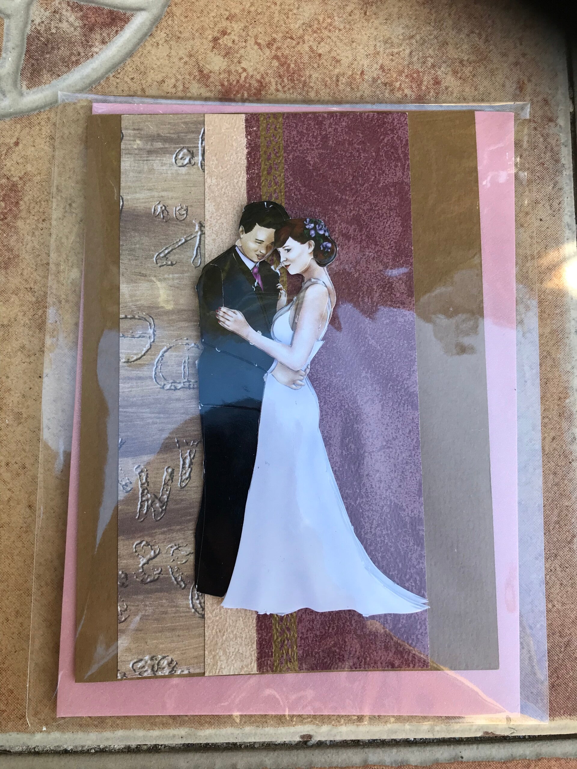 Handmade card married couple