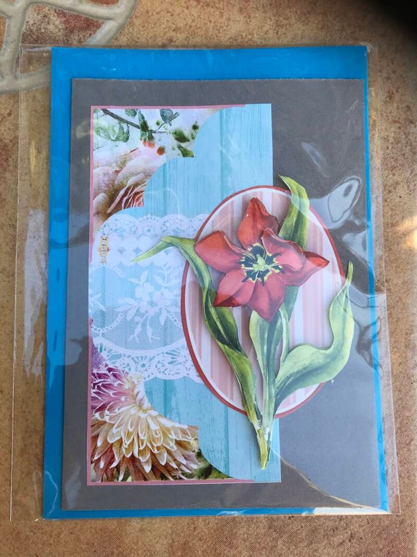 Handmade card flowers