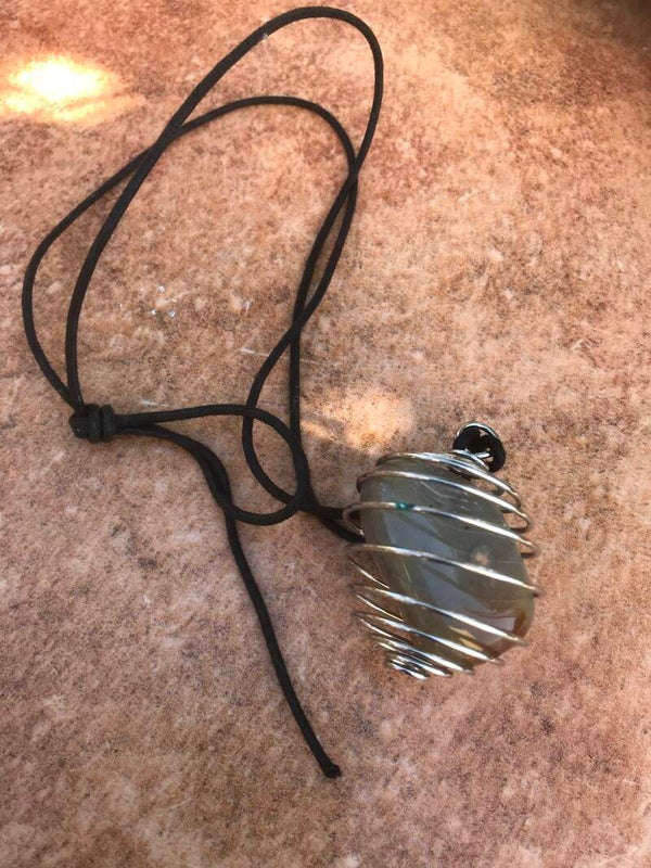 Necklace with a stone