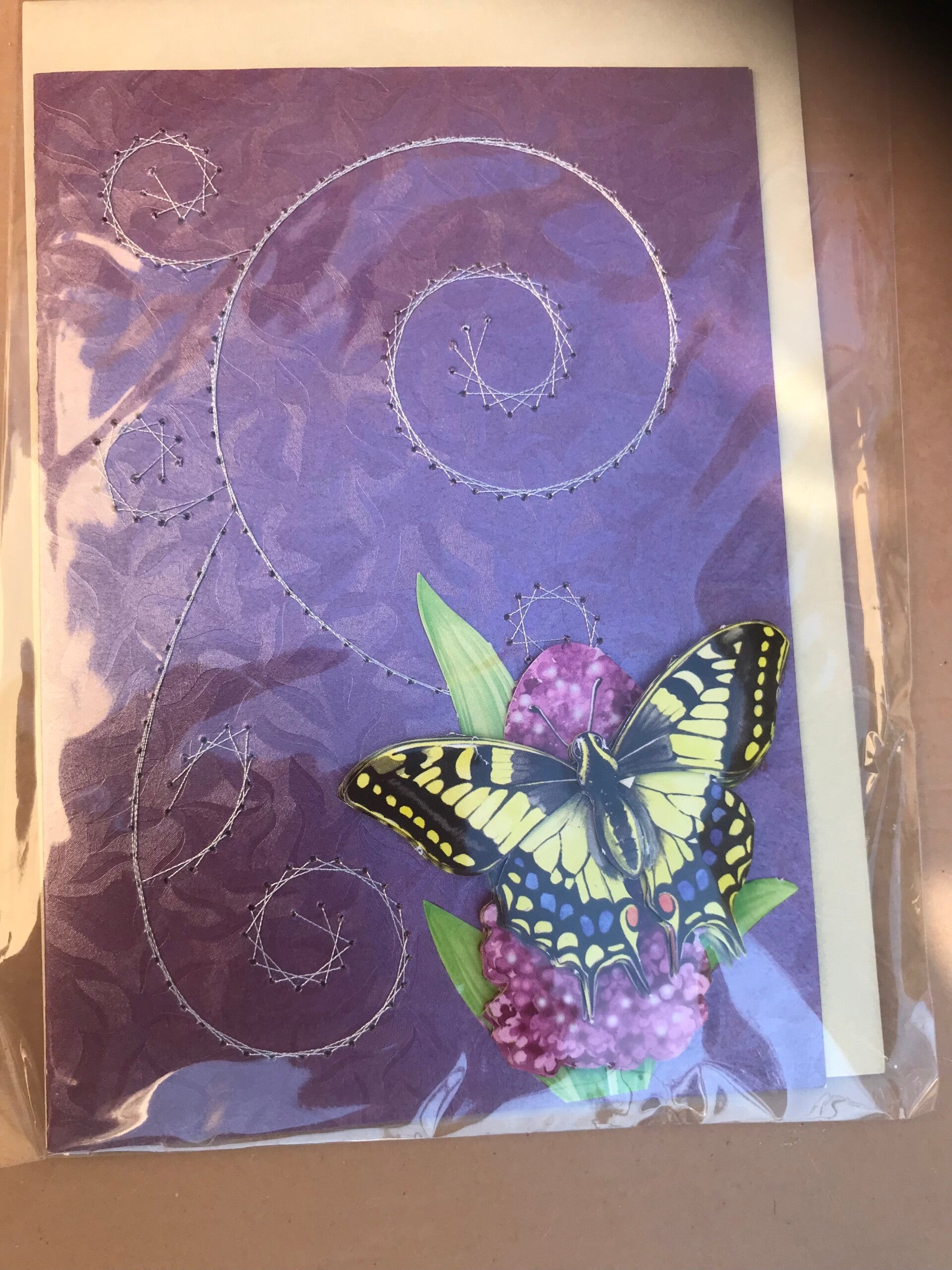 Handmade card butterfly