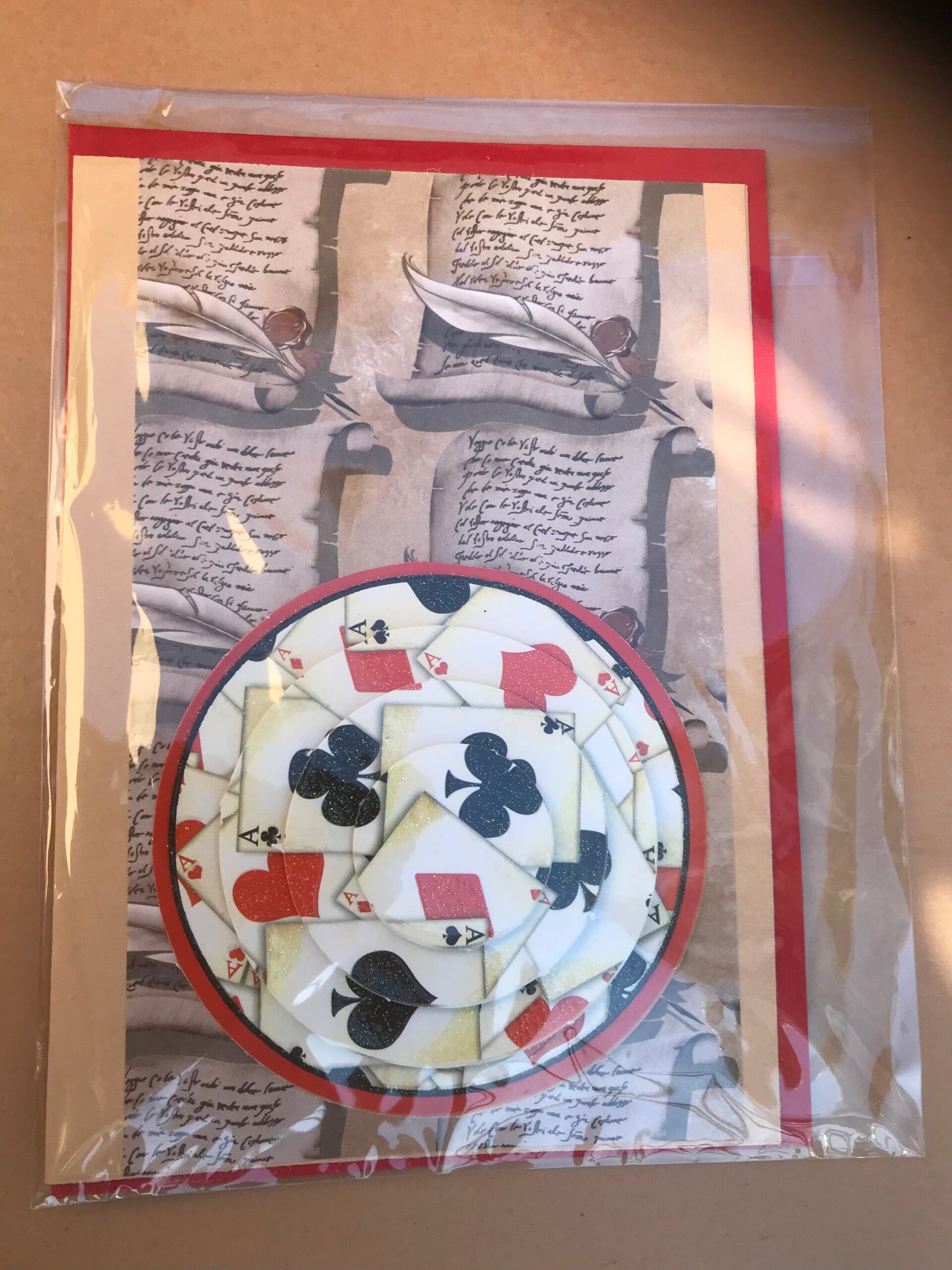 Handmade card playing cards