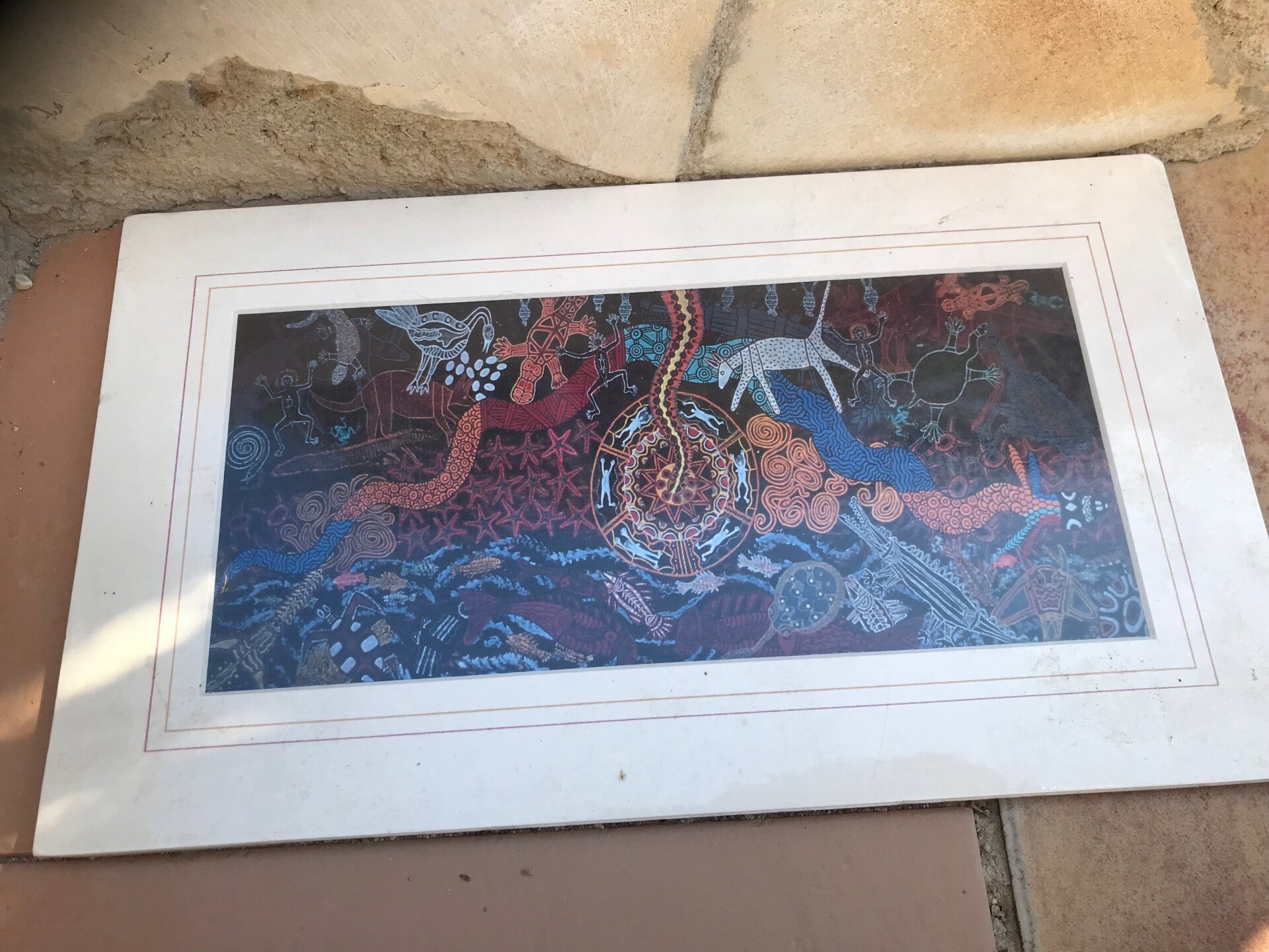 Aboriginal print 35 bij 21