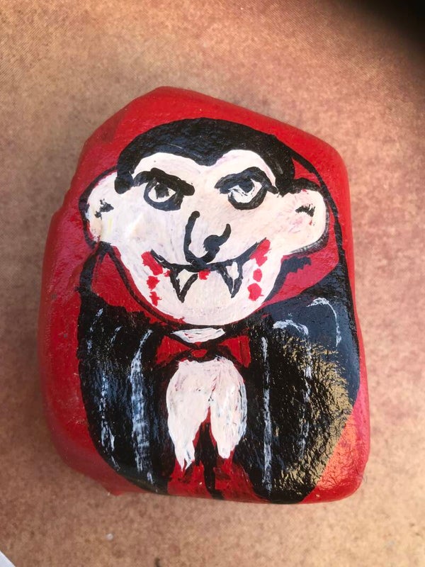 Painting stone Dracula