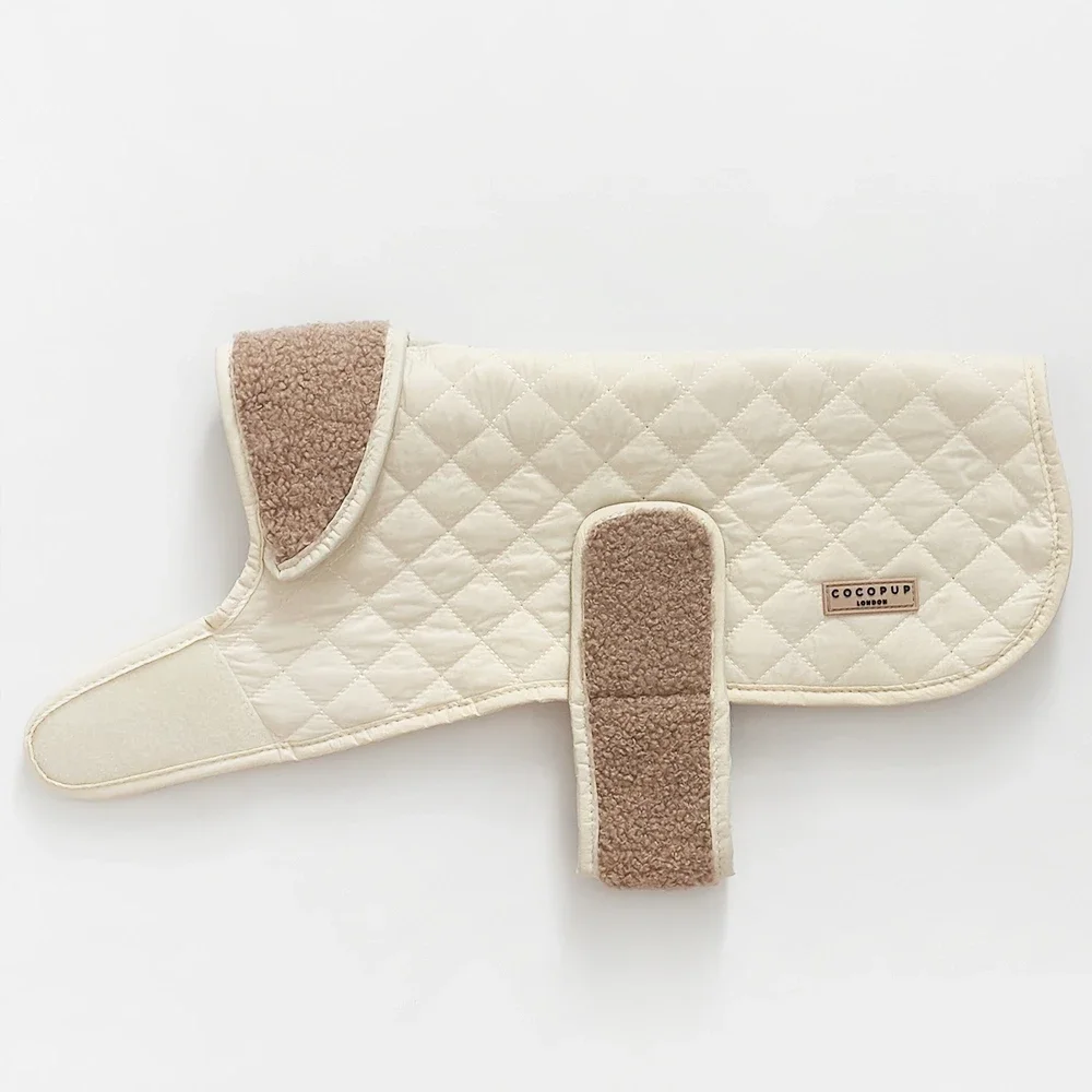 Luxe Quilted Dog Coat