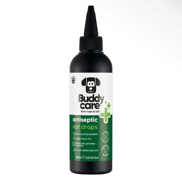 Buddycare Pet Antiseptic Ear Drops - 200ml / 6.76 Fl oz