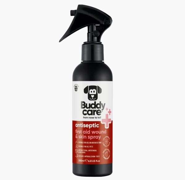 Buddycare Pet Antiseptic First Aid Wound & Skin Spray - 200ml / 6.76 Fl oz