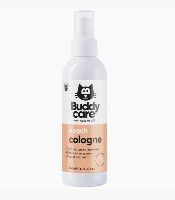 min Buddycare Cat Cologne - Peach - 200ml / 6.76 Fl oz