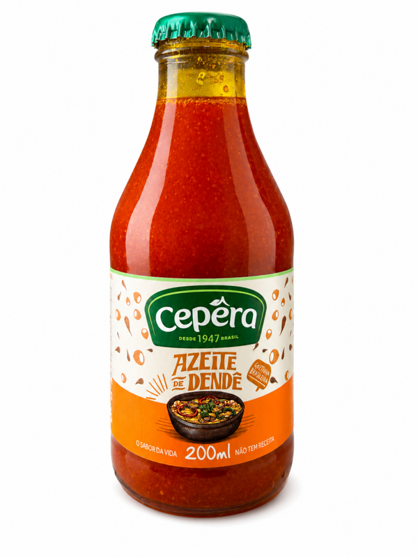 Azeite de Dendê (dende) 100% puro Cepera 200ml