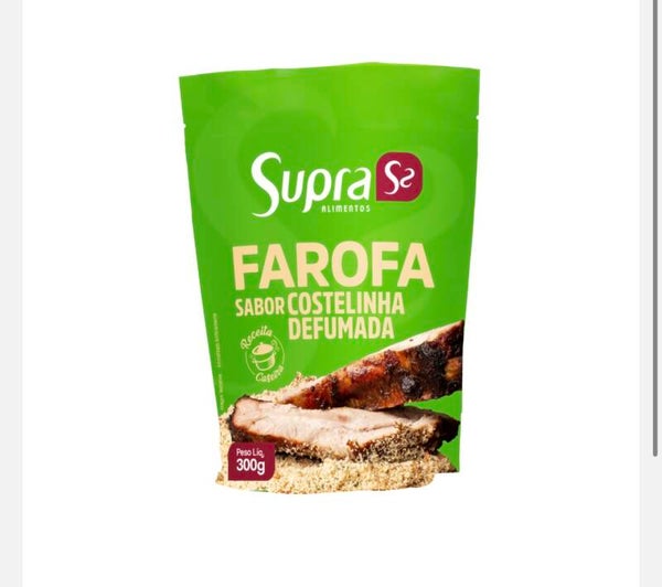 Farofa Supra Sabor Costelinha Defumada 300g