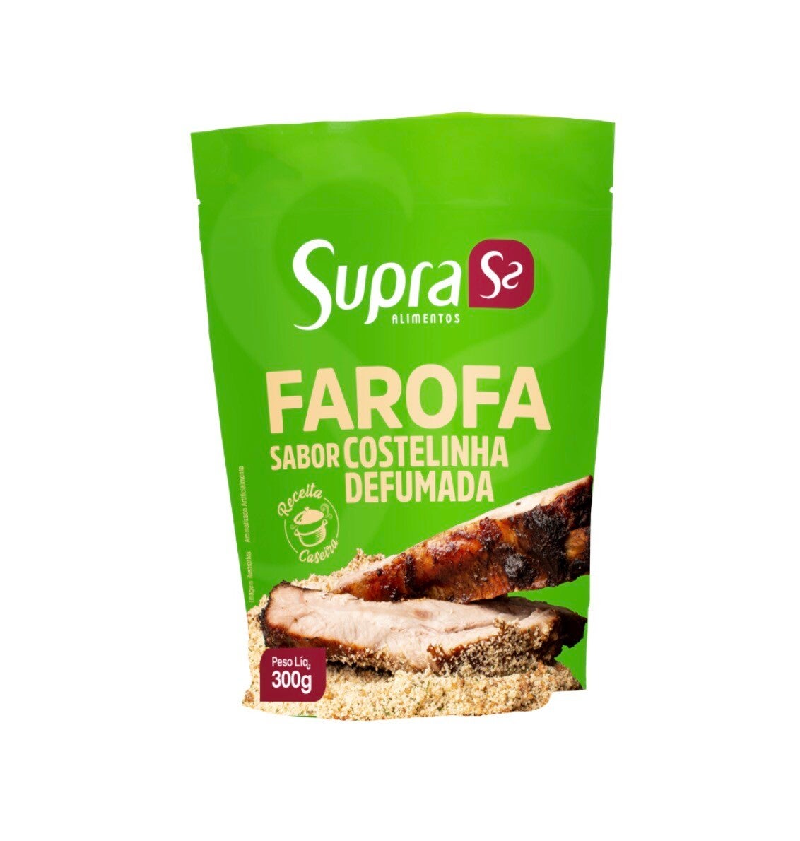 Farofa Supra Sabor Costelinha Defumada 300g