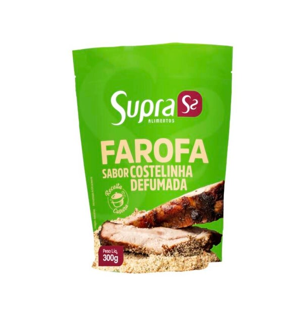 Farofa Supra Sabor Costelinha Defumada 300g