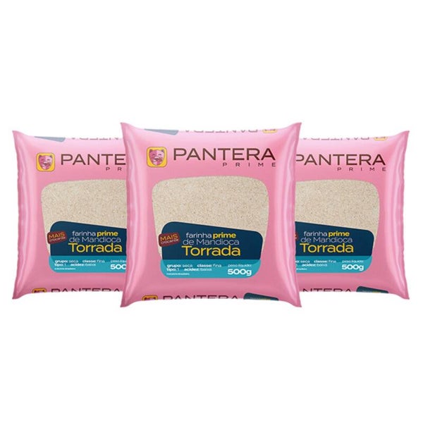 FARINHA DE MANDIOCA TORRADA PANTERA 500G