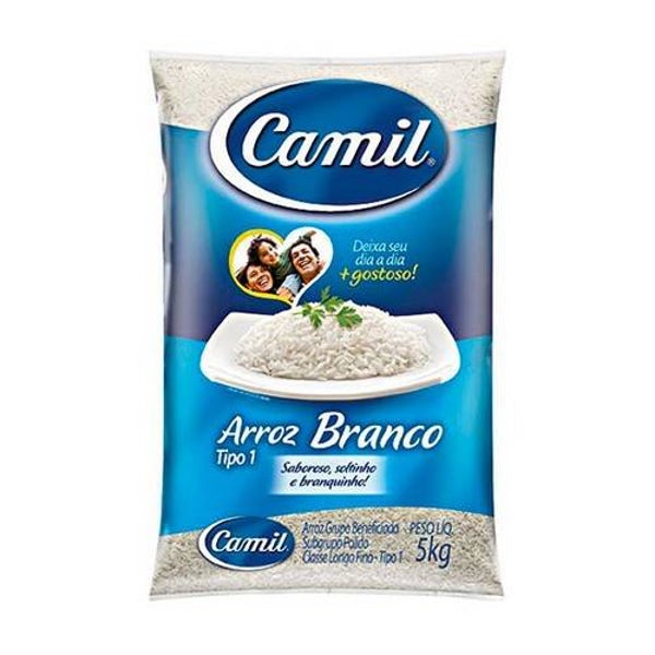 ARROZ BRANCO TIPO 1 CAMIL 5KG