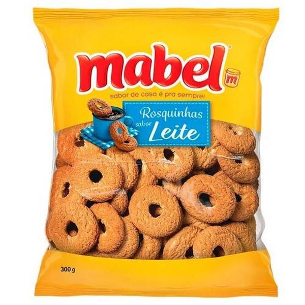 BISCOITO MABEL ROSCA AO LEITE SEM RECHEIO 300GR