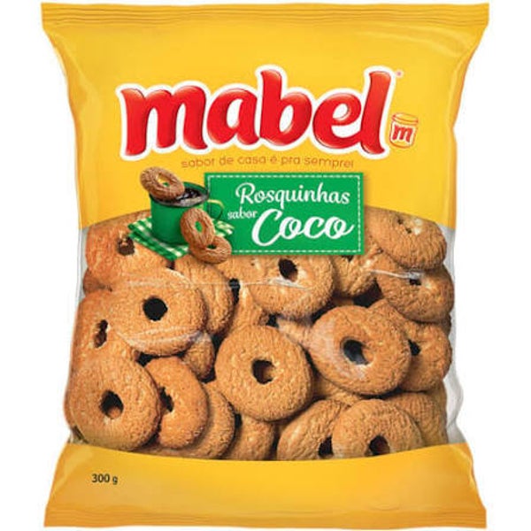 BISCOITO MABEL ROSCA COCO SEM RECHEIO 300GR